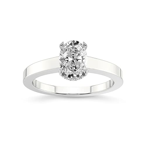 3 Carat | IGI Certified Oval Shape Lab Grown Diamond Engagement Ring For Women | 14K Or 18K in White, Yellow Or Rose Gold | Lab Created Ember Solitaire Diamond Engagement Ring | FG-VS1-VS2 Quality Friendly Diamonds Engagement Ring