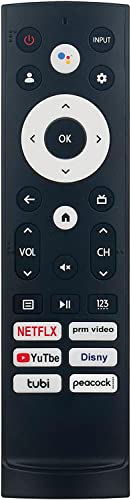 Replacement Remote Control for Hisense Smart Google TV Model 43A6H 50A6H 55A6H 65A6H 75A6H 50U6H 55U6H 65U6H 75U6H 65U8H 75U8H