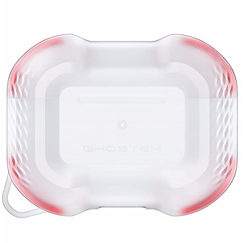 Ghostek COVERT AirPods Pro Case Clear Protective Silicone Cover with Keychain Premium Slim Fit Design with Heavy Duty Protection Wireless Charging Compatible Designed for 2019 Apple AirPod Pro (Clear)