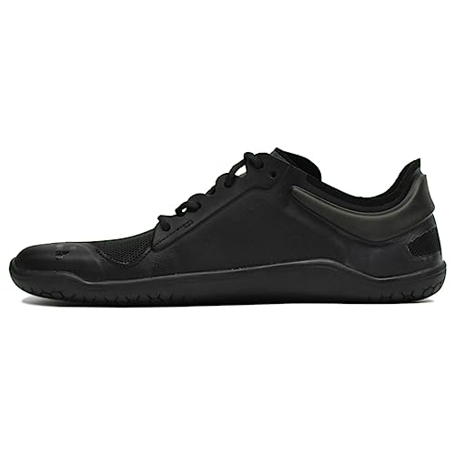 Vivobarefoot Primus Lite III, Womens Vegan Light Breathable Shoe with Barefoot Sole Obsidian