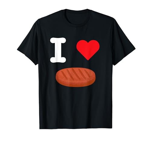 I Love Beef Burger Patty American Food Ground Meat Protein T-Shirt