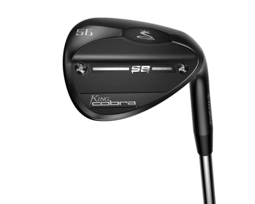 Cobra Golf 2022 King Snake Bite Wedge Black QPQ (Men's, Right Hand, KBS Hi Rev 2.0 125, Wedge Flex, Wide Low Grind, 58)