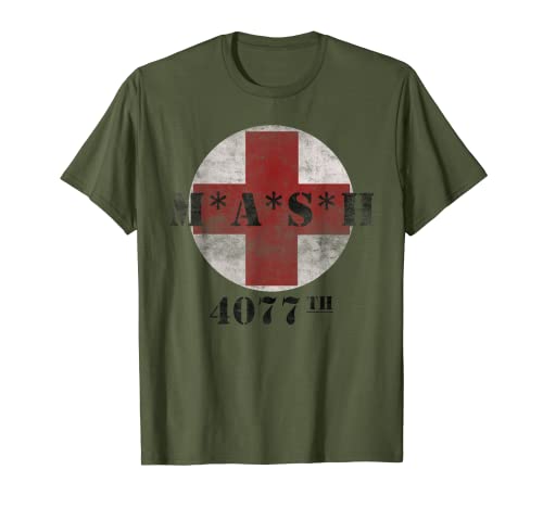 4077 Army 4077th in Red Cross Military Vintage T-Shirt