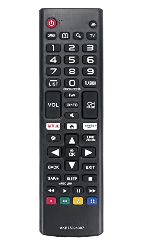 New AKB75095307 Replace Remote fit for LG TV 43UJ6300 49UJ6300 65UJ6300 55UJ6300 55UJ6540 43LJ5500 43LJ550M 49LJ5500 49LJ550M 49UJ6500 55LJ5500 55LJ550M 55UJ600 OLED65B7A OLED55C7P OLED65C7P OLED55E7P