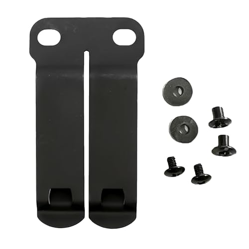 HolsterBuilder Discreet Carry Concepts DCC Monoblock Clip - Holster Sheath Belt Clip Clasp - Customized Fit Concealed Carry Holster - Dark Matte Grey Metal Mounting Hardware