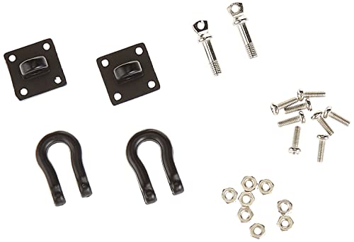 Yeah Racing YA-0378 Heavy Duty Shackle w/Bracket for 3Racing CR01-27 Winch Black