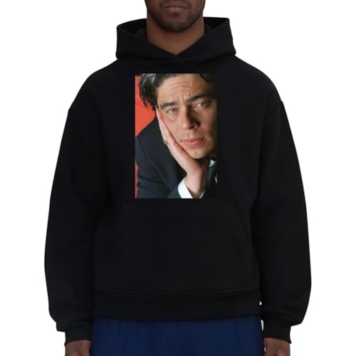 Boss Hog Benicio Del Toro - Men's Comfortable & Soft Hoodie PTR #G549850, Black, Small