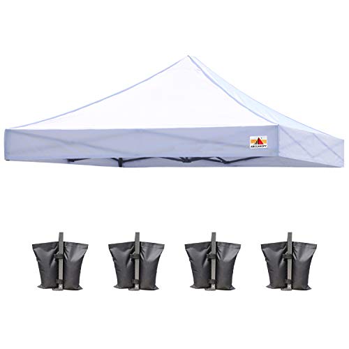 ABCCANOPY Replacement Canopy Top for Pop Up Canopy Tent (10x10, White)