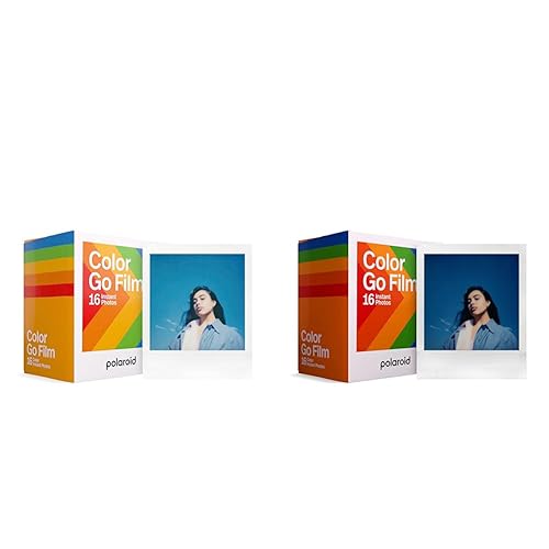 Polaroid Go Color Film - Double Pack (16 Photos) (6017) - Only Compatible with Polaroid Go Camera (Pack of 2)