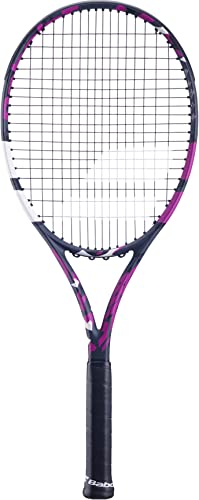 Babolat Boost Aero Pink Tennis Racquet (4 1/4' Grip) Strung with White Babolat Syn Gut at Mid-Range Tension