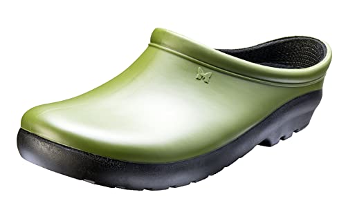 Sloggers Waterproof Garden Clogs for Women – Traditional Garden Clogs with Premium Comfort Support Insole, (Cactus Green), (Size 8)