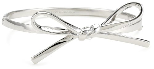 kate spade new york 'Skinny Mini' Silver-Tone Bow Bangle Bracelet