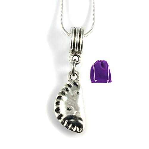 Pierogi or Empanadas Necklace Dumpling Necklace a Food Jewelry Necklace Complements your Pierogi Maker or Dumpling Mold Dumpling Maker Set helps make Polish Food or Ravioli Maker and Empanada Press