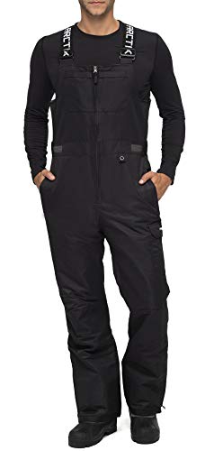 Arctix Men's Avalanche Athletic Fit Insulated Bib Overalls, Black, Large/32' Inseam