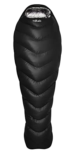 Rab Mythic Ultra Down Insulated Ultralight Sleeping Bag for Climbing and Mountaineering - Black - 18 Degree, Regular, Left Zip