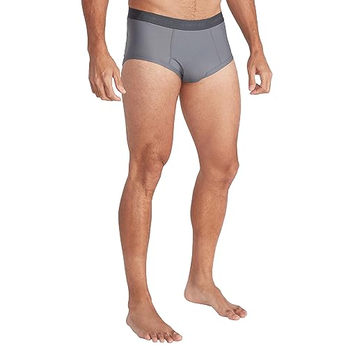 ExOfficio Men's Give-N-Go 2.0 Brief, Steel Onyx, Large