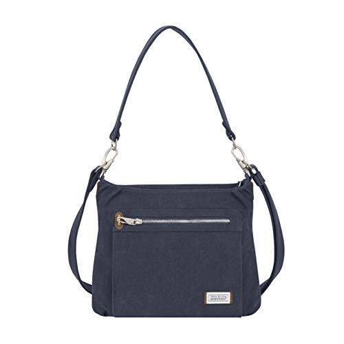 Travelon Anti-Theft Heritage Hobo Bag, Indigo, 11.5 X 9.5 X 3