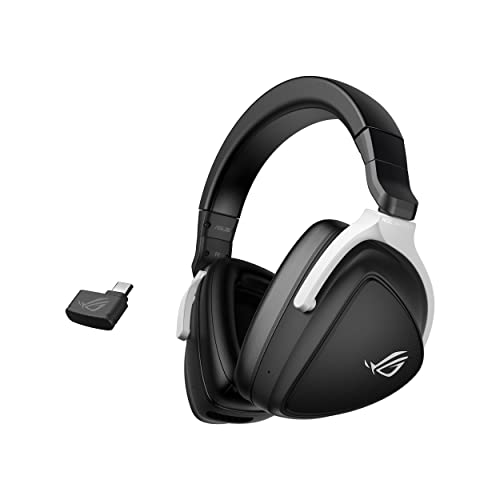 ASUS ROG Delta S Wireless Gaming Headset, Black, 50mm Drivers, AI Beamforming Mic, Low-Latency Bluetooth, USB-C, 3 Hours of Use, IPX4 Water Resistance