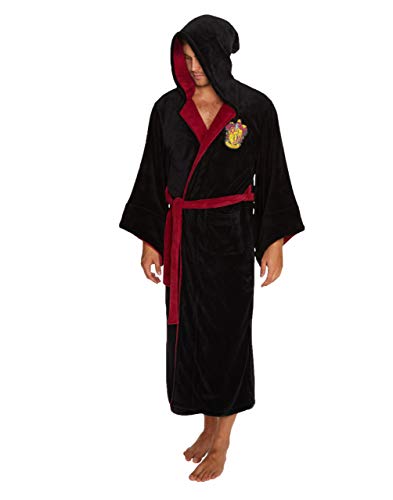 Harry Potter Gryffindor Hooded Bathrobe for Adults | One Size Fits Most