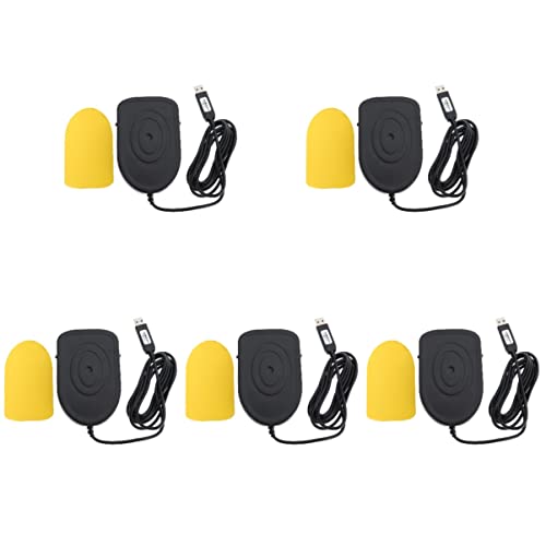 SOLUSTRE 5pcs USB Foot Foot Pedal for Transcription Gaming Foot Pedal Transcription Foot Pedal Push to Talk Foot Pedal Macro pad Foot Pedal USB Foot Pedal Computer Iron Metal