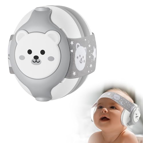 YomauiYee Baby Headphones-Infant Ear Protection for Babies 0-36 Months,Baby Earmuffs with Little Bear Design Noise Cancelling Headphones for Improves Sleep,Baby Travel Essentials for Outdoor
