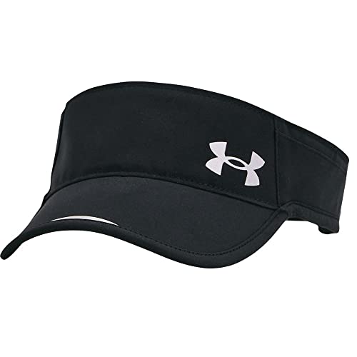 Under Armour Women's Launch Run Visor , Black (001)/Reflective , One Size Fits Most