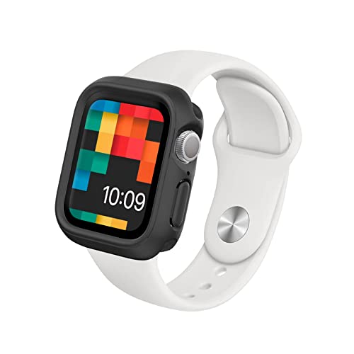 RHINOSHIELD Bumper Case Compatible with Apple Watch SE & Series 6/5 / 4 [40mm] | Slim Protective Cover - Lightweight and Shock Absorben - Classic Black