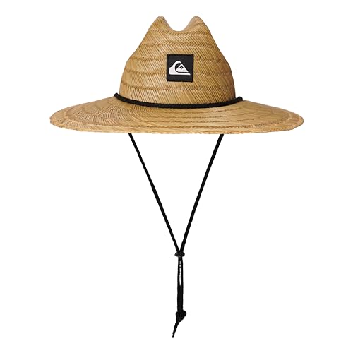 Quiksilver boys Pierside Youth Straw Lifeguard Sun Hat, Natural, 7-12 Years US