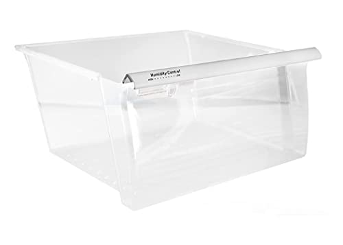 Gritly - Part Number WP2188656 (Upper) Crisper Bin Drawer Replacement Part 2188656 - Fits: Whirlpool, Kenmore Refrigerators & More - (Check Fitment Guide In Description)