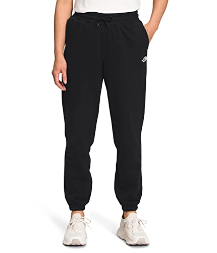 THE NORTH FACE Women's Half Dome Fleece Sweatpant (Standard and Plus Size), TNF Black/TNF White, Medium