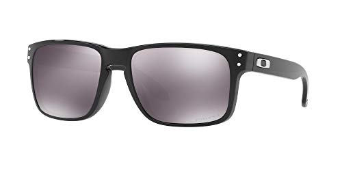 Oakley Men's OO9102 Holbrook Square Sunglasses, Polished Black/Prizm Black, 57 mm