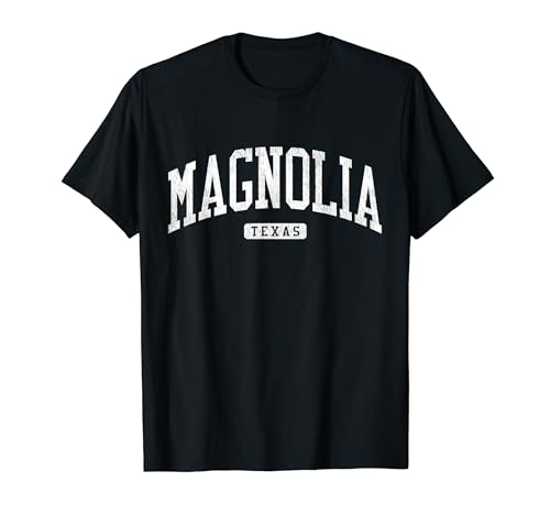Magnolia Texas TX JS03 College University Style T-Shirt