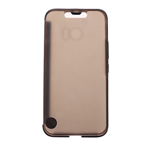 Tiuimk Case for HTC M10 10 Smart Clear View - Black, Dot Ice View, Scratch Resistant