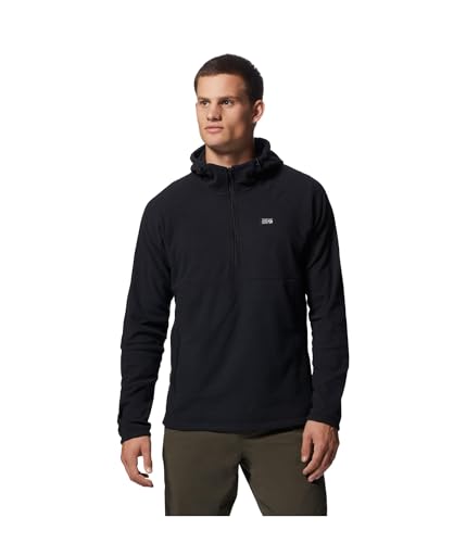 Mountain Hardwear Men's Summit Grid Hoody, Black, Large