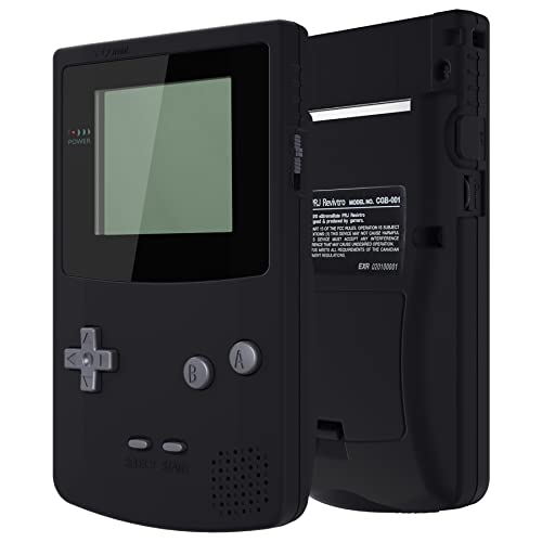IPS Ready Upgraded eXtremeRate Black Replacement Shell Full Housing Cover with Buttons for Gameboy Color – Fit for GBC OSD IPS & Regular IPS & Standard LCD – Console & IPS Screen NOT Included