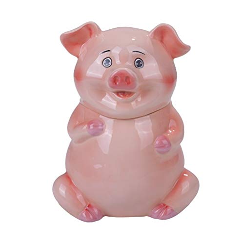Pacific Giftware PT Cute Farm Pink Piggy Ceramic Cookies Storage Jar