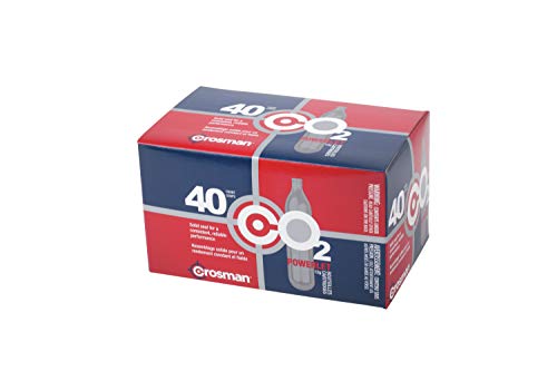 Crosman 40-Count 12-Gram CO2 Cartridges For Air Rifles And Air Pistols 23140-N, Packaging May Vary