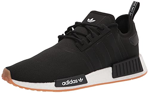 adidas Originals Men's NMD_R1 Sneaker, Black/Black/Gum, 10