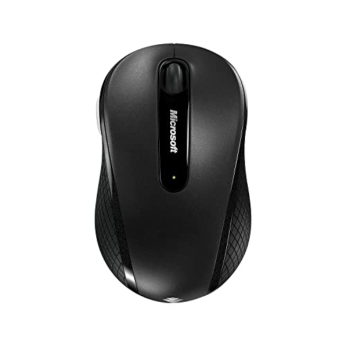Microsoft Wireless Mobile Mouse 4000 - Graphite. Comfortable Ergonomic design, Wireless, USB 2.0 with Nano transceiver for PC/Laptop/Desktop, works with Mac/Windows Computers
