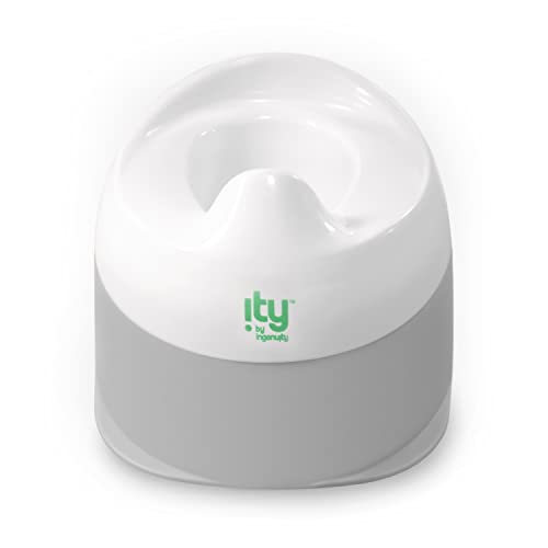 Ingenuity : ity by Ingenuity Ready Set Go Potty, Removable Bowl, Non-Skid Bottom, Wide Stable Base, Age 18 Months & Up, White & Grey