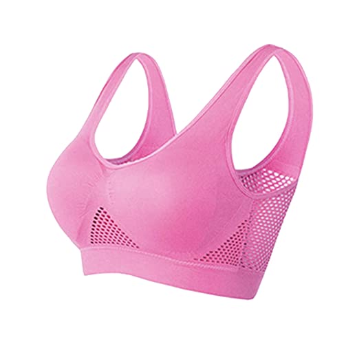 Lightning Deals Amaon Lightning Deals Today Breathable Cool Liftup Air Bra 2024 New Upgrade Full Support Sports Bra Bra Sets for Women Day Prime Deals Today 2024 Pink Small