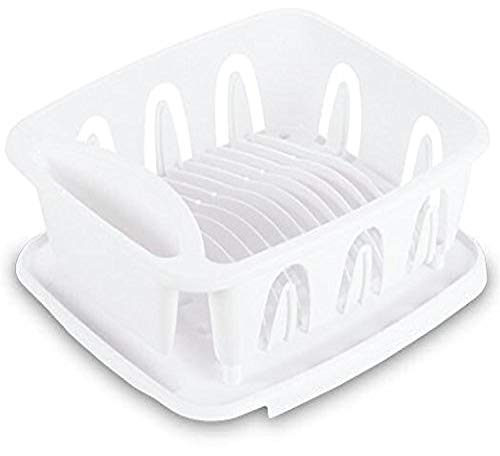 Sterilite 06368004 White Small Ultra Sink Set, (2 Piece)