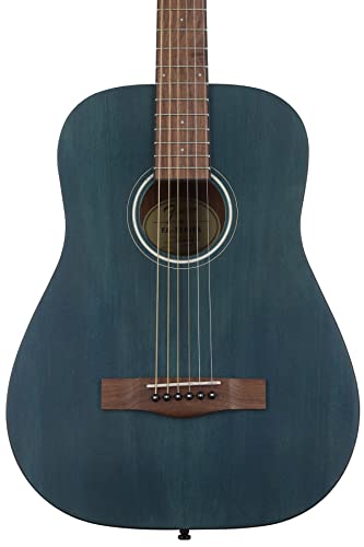 Fender FA-15 3/4 Scale Steel String Acoustic Guitar, with 2-Year Warranty, Blue, with Gig Bag