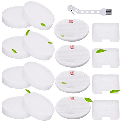 Erinice Filter Replacement for Shark Navigator Swivel Upright Vacuum NV22 NV22L NV22S NV26 NV27 UV400 Part, 8 Foam + 4 Felt Circular & Exhaust Filters Kit, Compare to Part # XF22