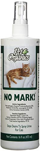 NaturVet Pet Organics No Mark Cat Spray – Helps Deter Cats from Urine Marking – for Indoor/Outdoor Use, Housetraining – Simulated Pheromones, Mist Sprayer – 16 Fl. Oz.