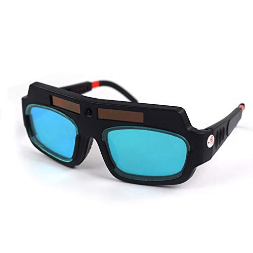 Welding Glasses Welding Goggle Solar Automatic Dimming Protective Helmet Mask, Anti-Flog Anti-Glare Welder Glasses Professional Eye Protection PC Glasses 1 Pair