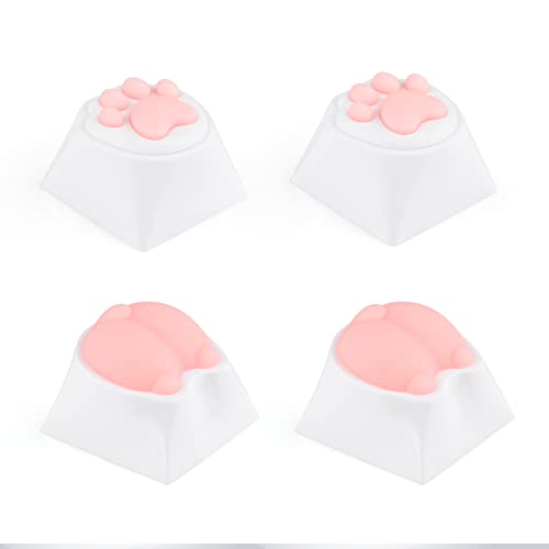 EPOMAKER Cat Paws and Butts 4 Packs Novelty Keycaps Set for Mechanical Gaming Keyboard, PC and Silicone Keycaps Compatible with MX Switches, Cherry/Gateron/AKKO/AJAZZ/Kailh