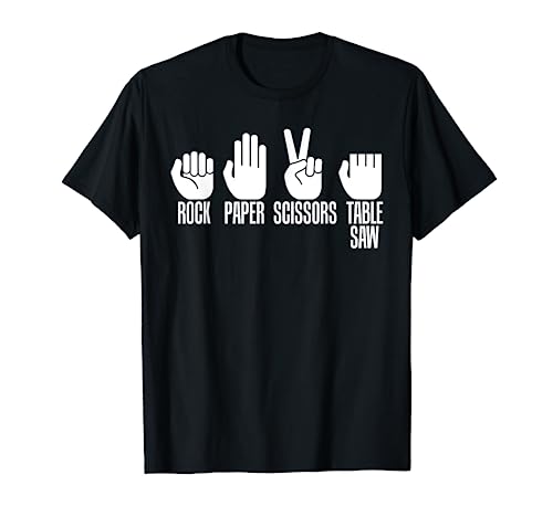 Carpenters Shirt Rock Paper Scissor Table Saw Fathers Day T-Shirt