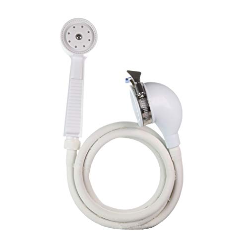 Danco 10086 VersaSpray Portable Hand Held Shower Head Sprayer Fits Bathtubs Without Diverter, White (Pack of 1)