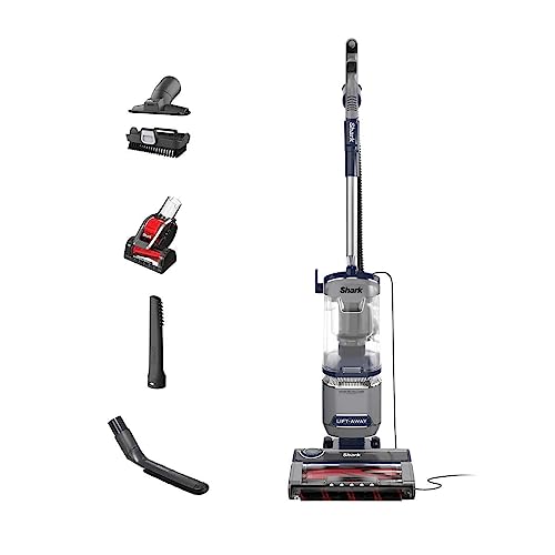 Shark UV900 Pet Performance Plus Lift-Away Upright Vaccum with DuoClean PowerFins HairPro & Odor Neutralizer Technology, Anti-Allergen Complete Seal Technology & HEPA Filter, Navy/Silver
